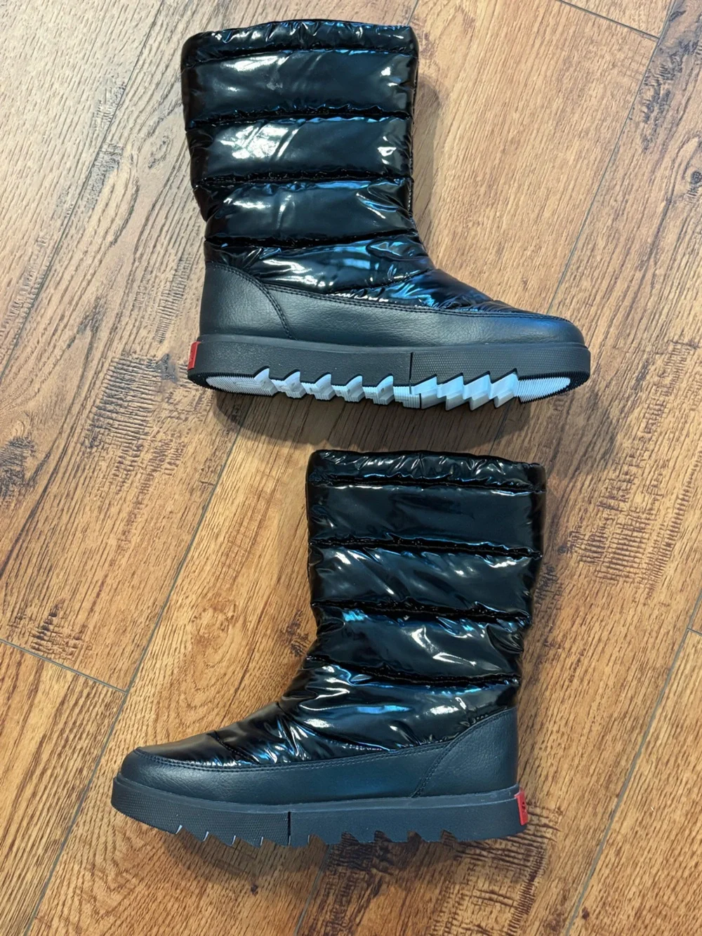Sorel Joan of Arctic Next Lite Mid Puffy Black Waterproof Boots 8.5